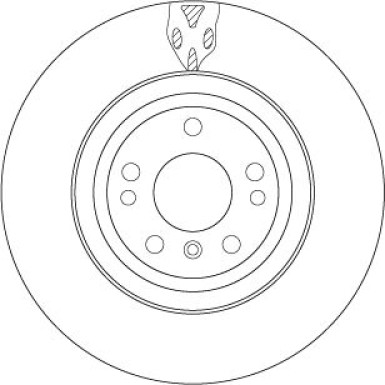 Bremsscheibe TRW SINGLE DF6833S