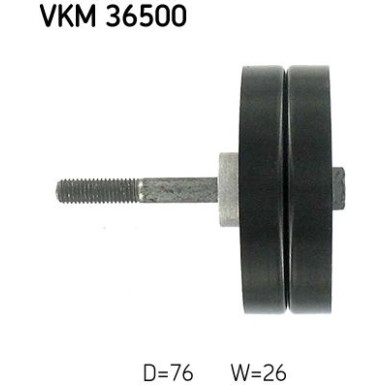 SKF | Umlenk-/Führungsrolle, Keilrippenriemen | VKM 36500