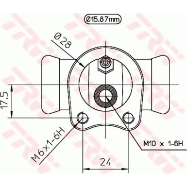 TRW | Radbremszylinder | BWB116