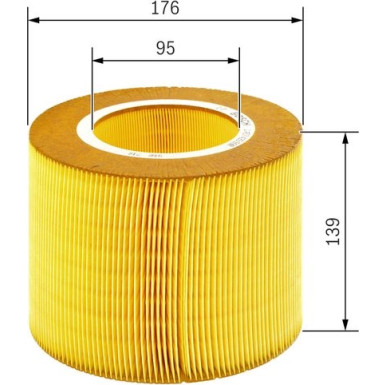 BOSCH 1 457 433 590 Luftfilter BOSCH 1 457 433 590 Luftfilter