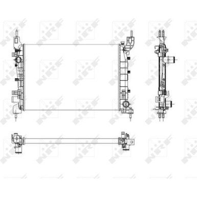 NRF | Kühler, Motorkühlung | 54504
