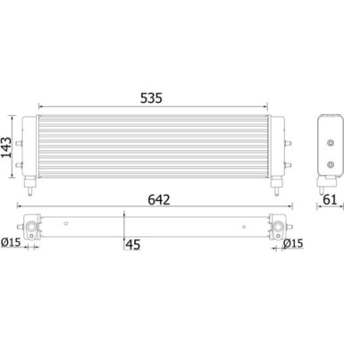 Mahle | Ölkühler, Motoröl | CLC 94 000P