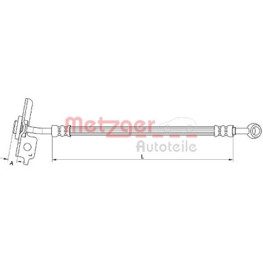 4111055 Bremsschlauch