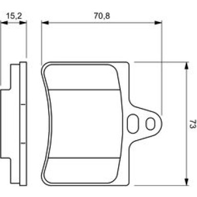 0 986 424 580 Bremsbelagsatz, Scheibenbremse