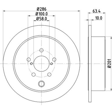 Hella | Bremsscheibe | 8DD 355 116-421