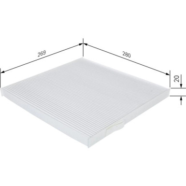 BOSCH 1 987 432 237 Innenraumfilter BOSCH 1 987 432 237 Innenraumfilter