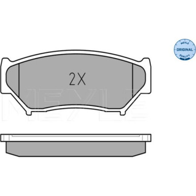 Meyle Bremsbelagsatz, Scheibenbremse MEYLE-ORIGINAL: True to OE 025 219 0715/W
