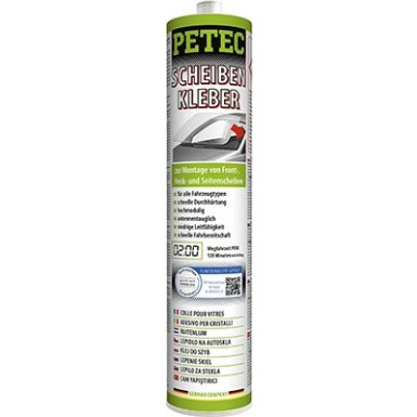 Petec | Scheibenklebstoff | Kartusche schwarz, 310ml | 83310