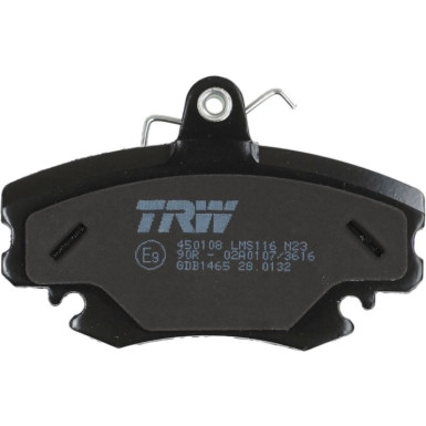 TRW | Bremsbelagsatz, Scheibenbremse | GDB1465