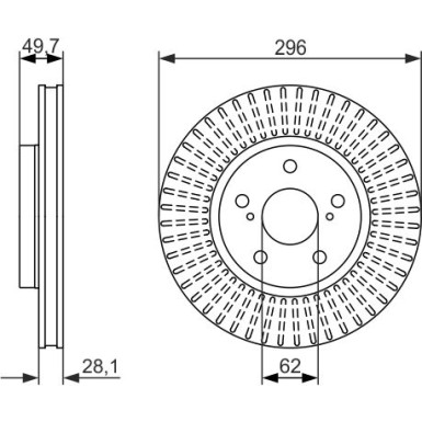 0 986 479 633 Bremsscheibe 0 986 479 633 Bremsscheibe