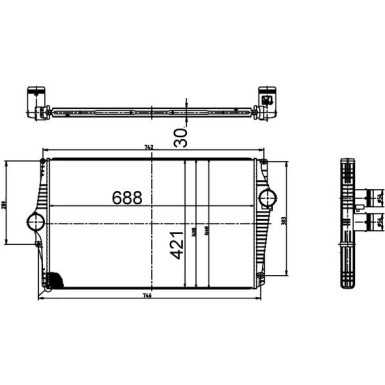 Mahle | Ladeluftkühler | CI 520 000S