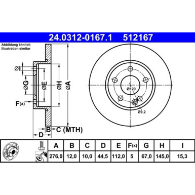 24.0312-0167.1 Bremsscheibe PowerDisc