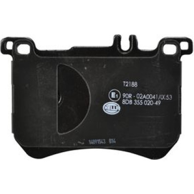 Hella | Bremsbelagsatz, Scheibenbremse | 8DB 355 020-491