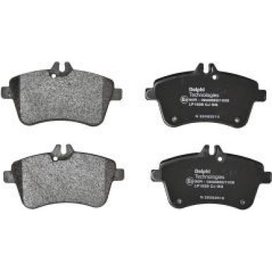 Delphi Bremsbelagsatz, Scheibenbremse LP1938