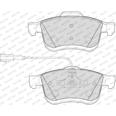 Ferodo | Bremsbelagsatz, Scheibenbremse | FDB4951