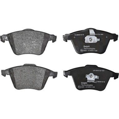 Delphi | Bremsbelagsatz, Scheibenbremse | LP1943