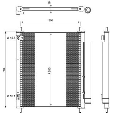 350326 Kondensator, Klimaanlage EASY FIT