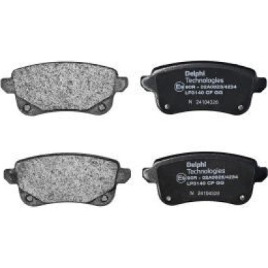 Delphi Bremsbelagsatz, Scheibenbremse LP3140