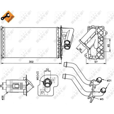58081 Wärmetauscher, Innenraumheizung EASY FIT 58081 Wärmetauscher, Innenraumheizung EASY FIT