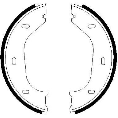 0 986 487 202 Bremsbackensatz, Feststellbremse