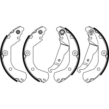 0 986 487 924 Bremsbackensatz 0 986 487 924 Bremsbackensatz