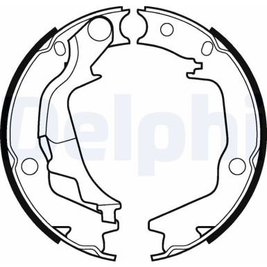 LS2042 Bremsbackensatz, Feststellbremse