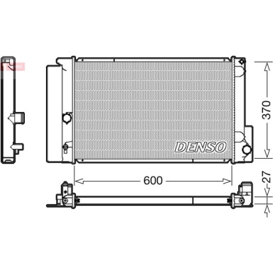 Denso | Kühler, Motorkühlung | DRM50087