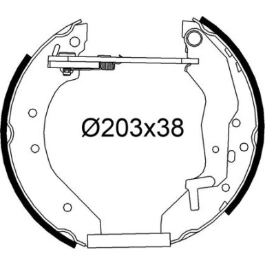 Valeo | Bremsbackensatz | 554972