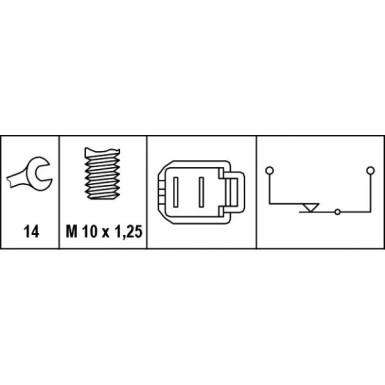 Hella | Bremslichtschalter | 6DF 007 365-001