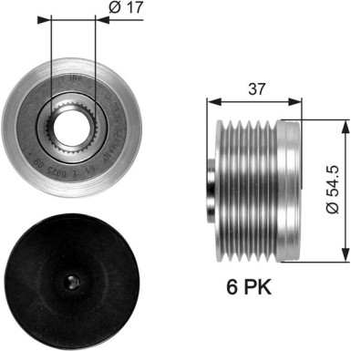 OAP7034 Generatorfreilauf DriveAlign™ OAP7034 Generatorfreilauf DriveAlign™