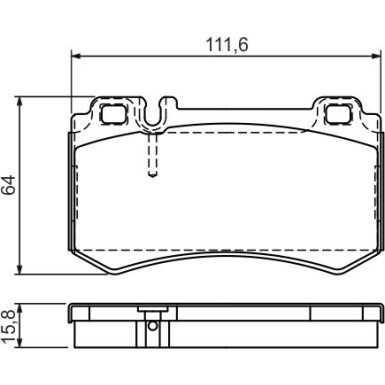 0 986 494 356 Bremsbelagsatz, Scheibenbremse