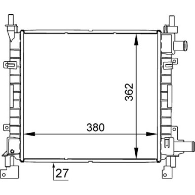 Mahle | Kühler, Motorkühlung | CR 626 000S