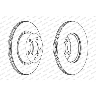 Ferodo Bremsscheibe PREMIER Coat+ disc DDF1229C