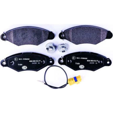 Hella Pagid | Bremsbelagsatz, Scheibenbremse | 8DB 355 012-711