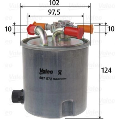 Valeo | Kraftstofffilter | 587572 Valeo | Kraftstofffilter | 587572