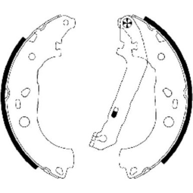 91064900 Bremsbackensatz