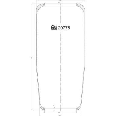 FEBI BILSTEIN 20775 Federbalg, Luftfederung