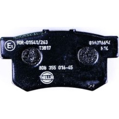 Hella | Bremsbelagsatz, Scheibenbremse | 8DB 355 016-451