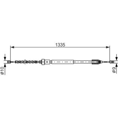 BOSCH Seilzug, Feststellbremse 1 987 477 783