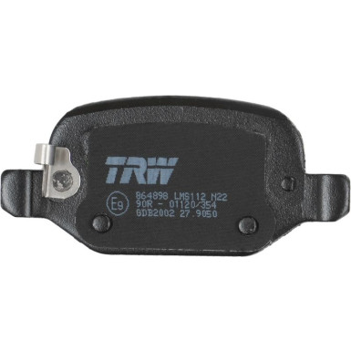 TRW | Bremsbelagsatz, Scheibenbremse | GDB2002