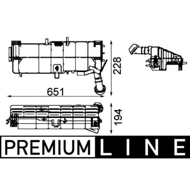 CRT 49 000P Ausgleichsbehälter, Kühlmittel BEHR *** PREMIUM LINE ***