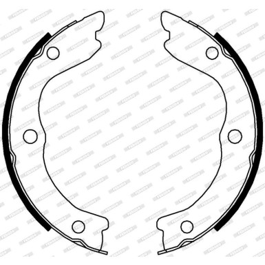 Ferodo | Bremsbackensatz, Feststellbremse | FSB4004