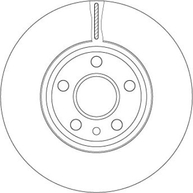 DF4850S Bremsscheibe TRW SINGLE