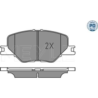 025 228 3819/PD Bremsbelagsatz, Scheibenbremse MEYLE-PD: Advanced performance and design.