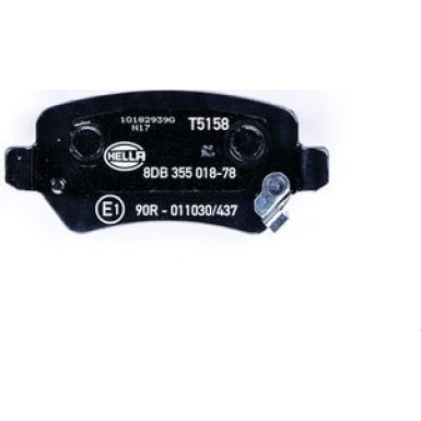 Hella | Bremsbelagsatz, Scheibenbremse | 8DB 355 018-781