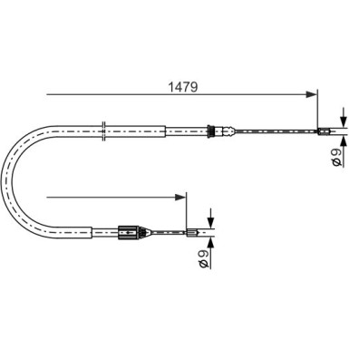 1 987 477 647 Seilzug, Feststellbremse