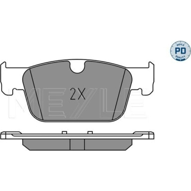 Meyle Bremsbelagsatz, Scheibenbremse MEYLE-PD: Advanced performance and design 025 220 9817/PD