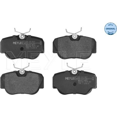 025 210 5517 Bremsbelagsatz, Scheibenbremse MEYLE-ORIGINAL: True to OE.