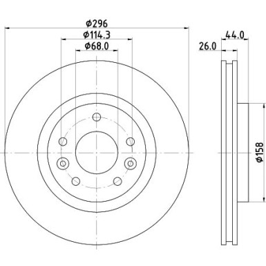 Hella | Bremsscheibe | 8DD 355 122-791