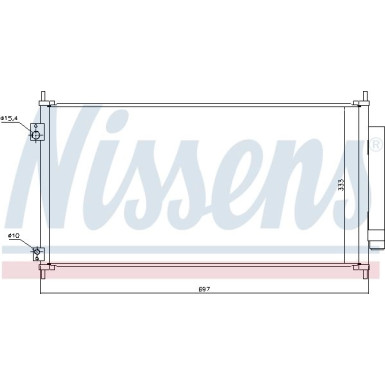 Nissens | Kondensator, Klimaanlage | 940448